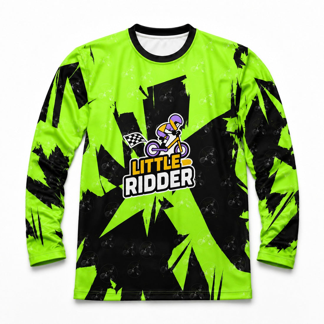 LRC Neon Green Full Sleeve Jersey - Front