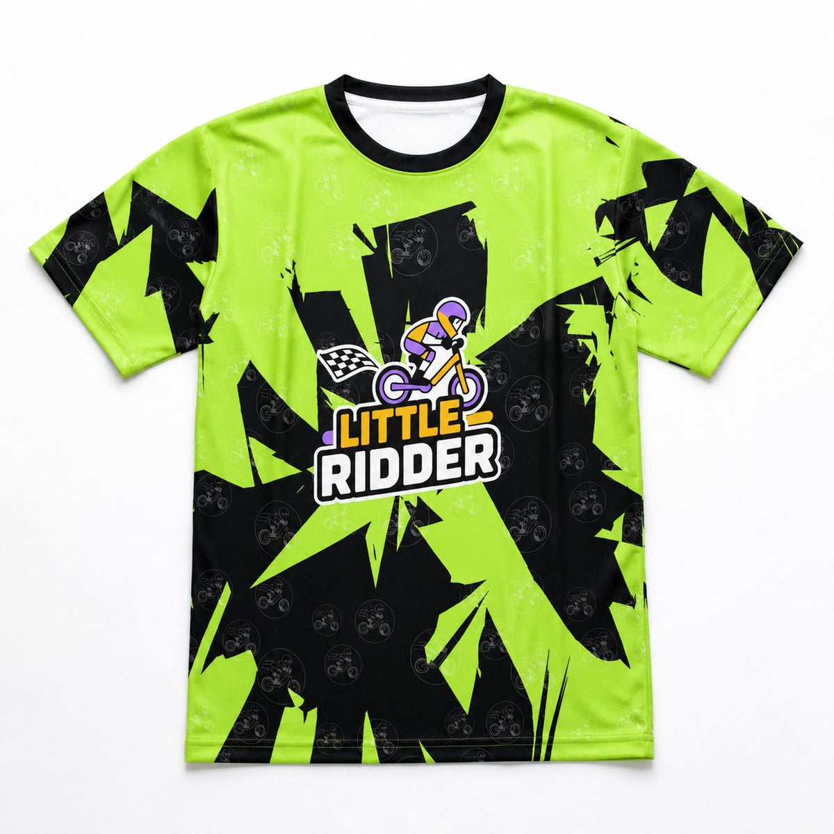 LRC Neon Green Half Sleeve Jersey - Front